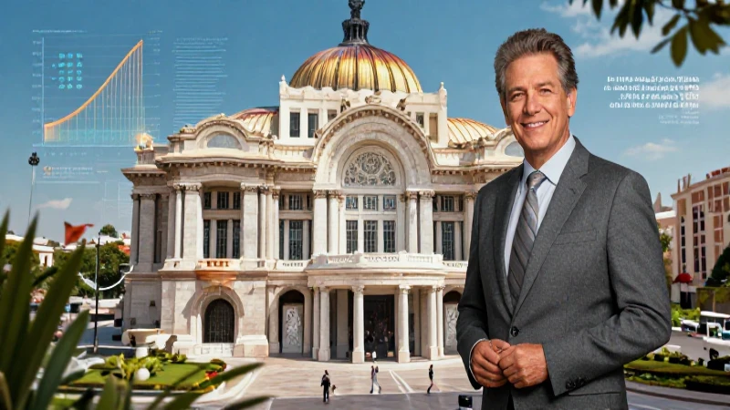 Actualidad política en México: Noticias y análisis para estar al día 5 Analista mexicano proyectando datos con estética profesional