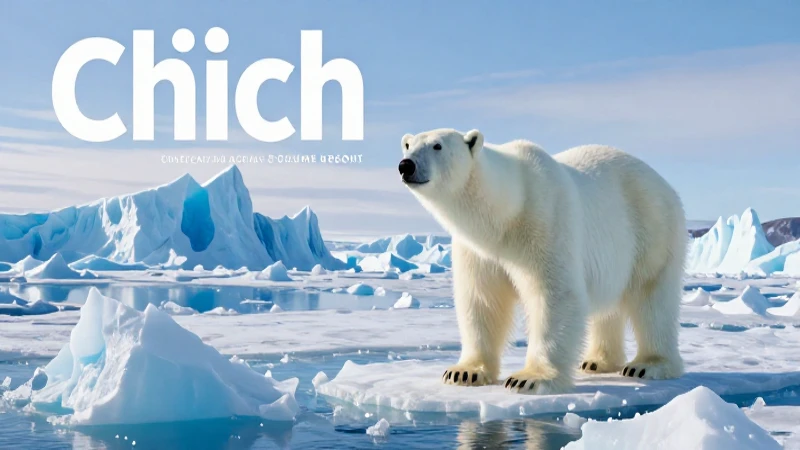 Oso polar majestuoso en vasto paisaje ártico