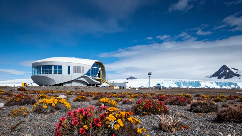 Base de Polo Sur: ciencia y paisajes antárticos únicos