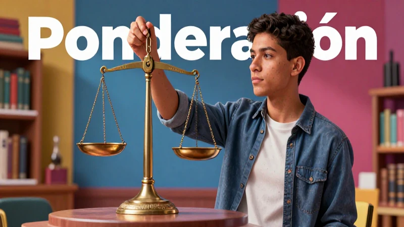 Ponderación: Definición y Concepto Explicado Claramente 3 Definición etimológica de la ponderación