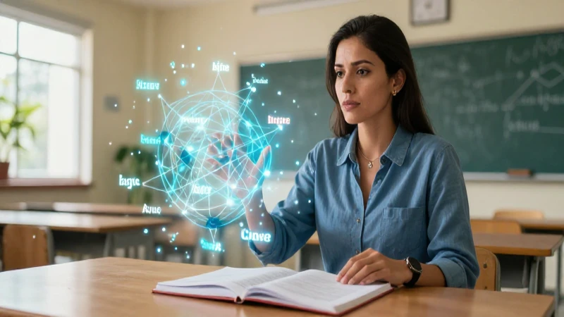 Educador mexicano interactúa con vocabulario abstracto