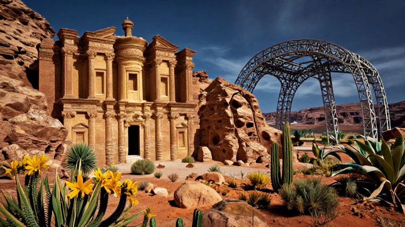 Paisaje histórico dramático y contrastado