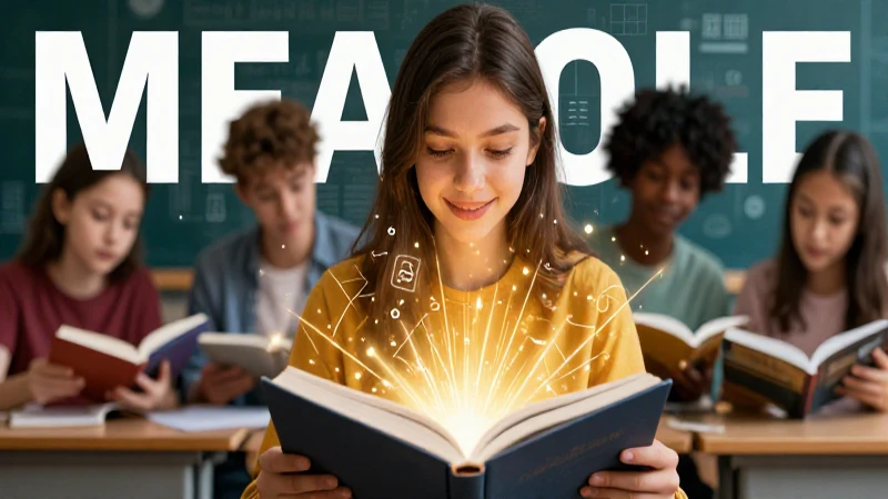 Por un Chile que lee: Fomentando la lectura en la sociedad 3 Estudiante diverso lee libro con datos futuristas