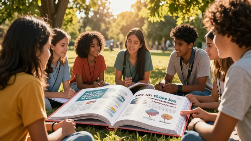 Por un Chile que lee: Fomentando la lectura en la sociedad 7 Comunidad leyendo bajo el sol dorado
