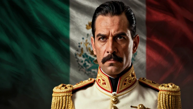 Retrato ultra detallado de líder militar mexicano