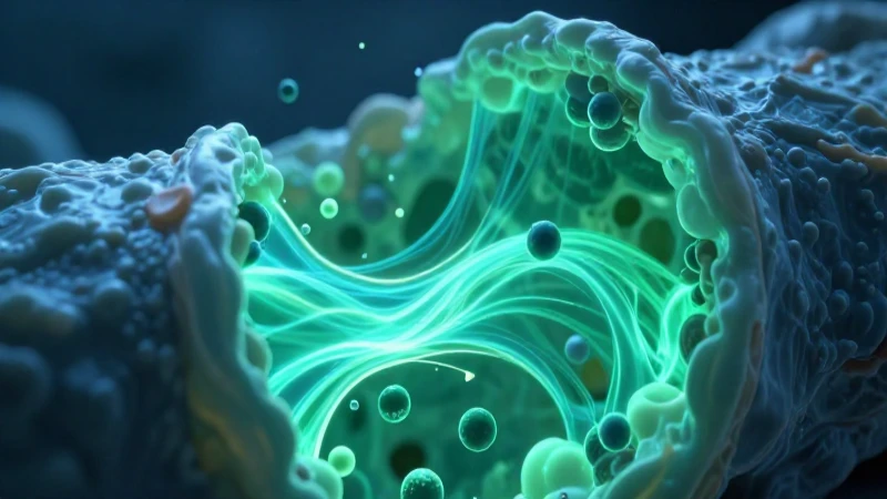 Microfoto hiperrealista de pore con flujo molecular
