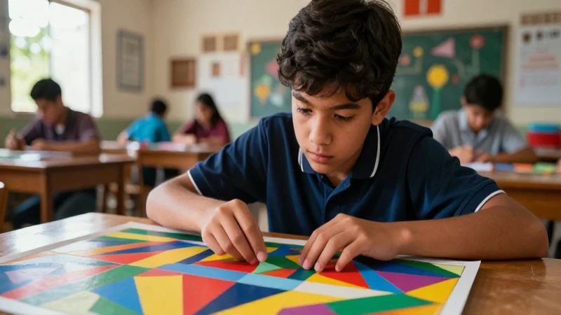 Supera los desafíos de la secundaria y alcanza el éxito: descubre cómo 4 Joven resuelve acertijo geométrico con enfoque crítico