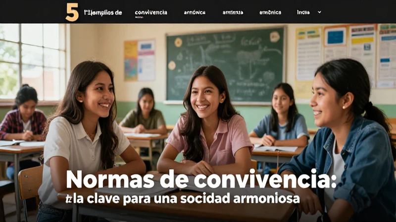 Diseño de portada atractivo sobre normas de convivencia mexicana