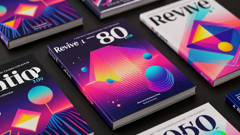 Incorporar estéticas de libros ochenteros en diseño moderno