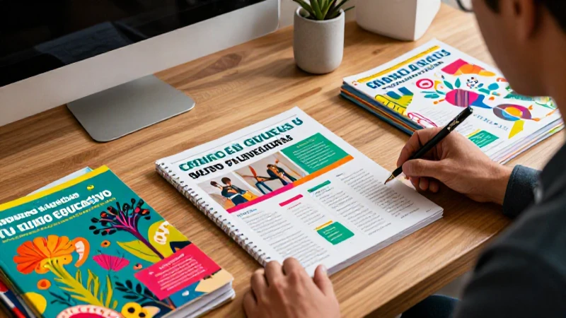 Diseño educativo inspirador para portadas