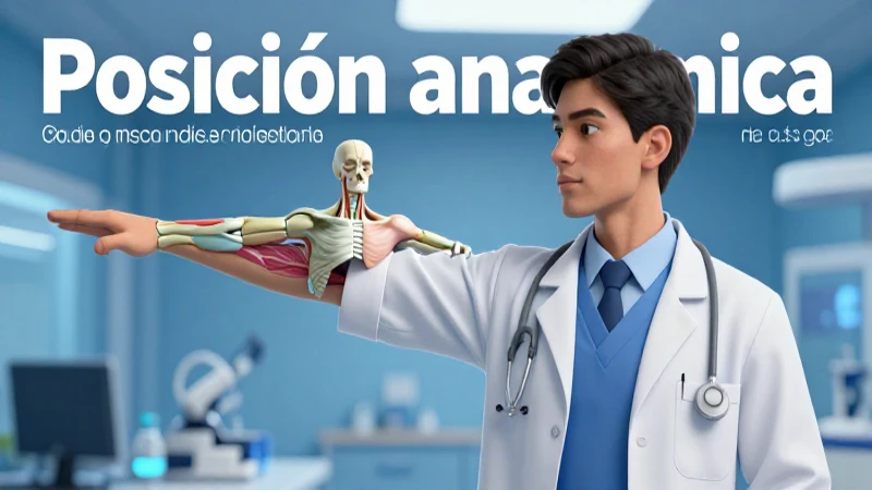 La posición anatómica es clave para entender el cuerpo