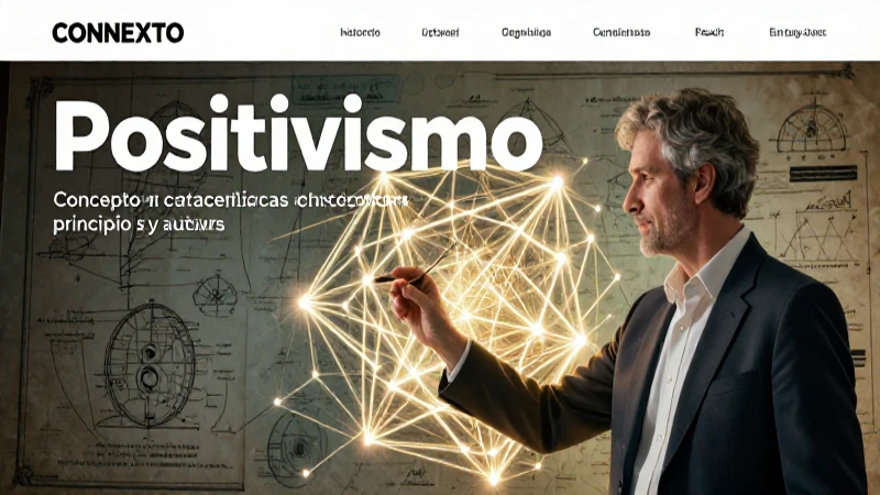 Diseño académico visual del positivismo