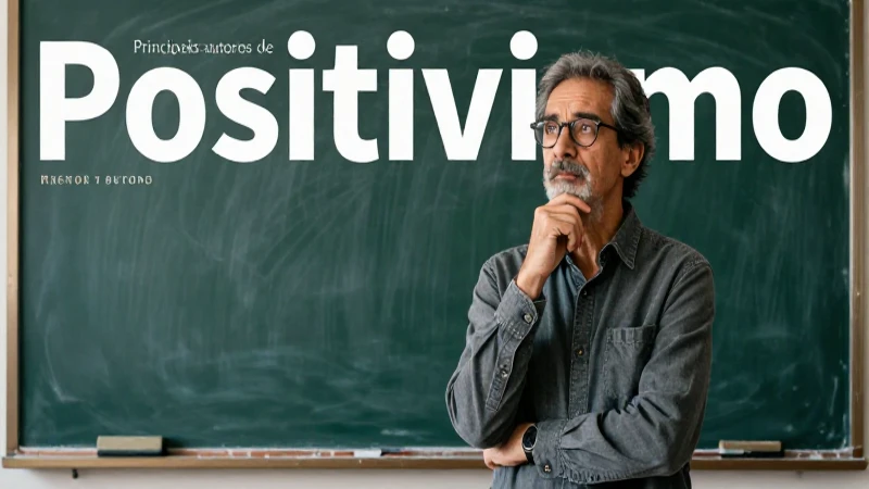 Revista educativa sobre Positivismo