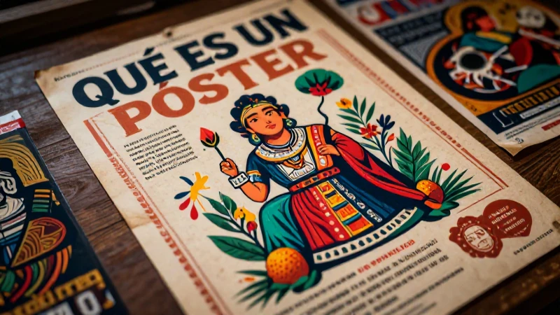Qué es un póster Definición, ejemplos y tipos explicados 3 Evolución vibrante del diseño de póster