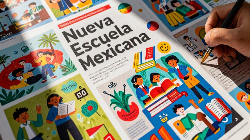 Qué es un póster Definición, ejemplos y tipos explicados 4 Diseño educativo vibrante al estilo Nueva Escuela Mexicana