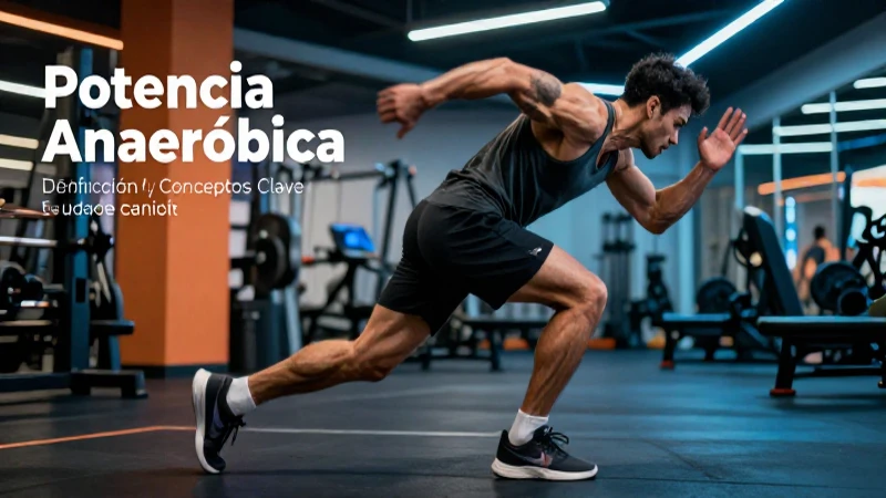 Atleta explosivo entrena potencia anaeróbica