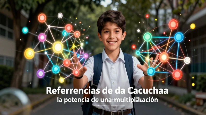 Estudiante ilustra trucos de potencia matemática vibrante