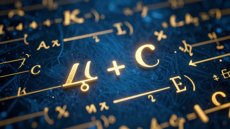 Estudio dinámico y vibrante con estética matemática dorada