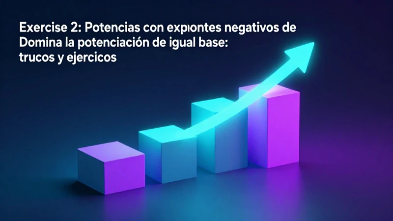 Domina la potenciación de igual base: trucos y ejercicios 3 Explicación visual de potencias con exponentes negativos