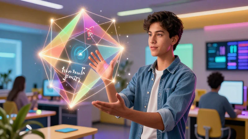 Estudiante mexicano aprende matemáticas con estructuras vibrantes