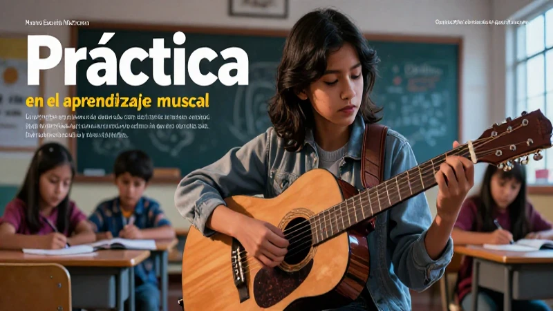 Estudiante musical en México aprende con enfoque