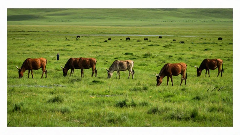 Paisaje de pradera vibrante y educativo