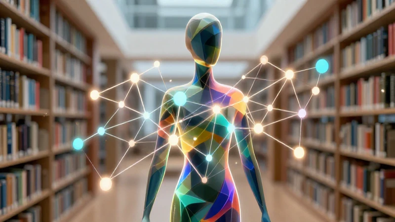 Pragmatismo: Significado y Concepto en la Filosofía 3 Figura intelectual abstracta en biblioteca moderna