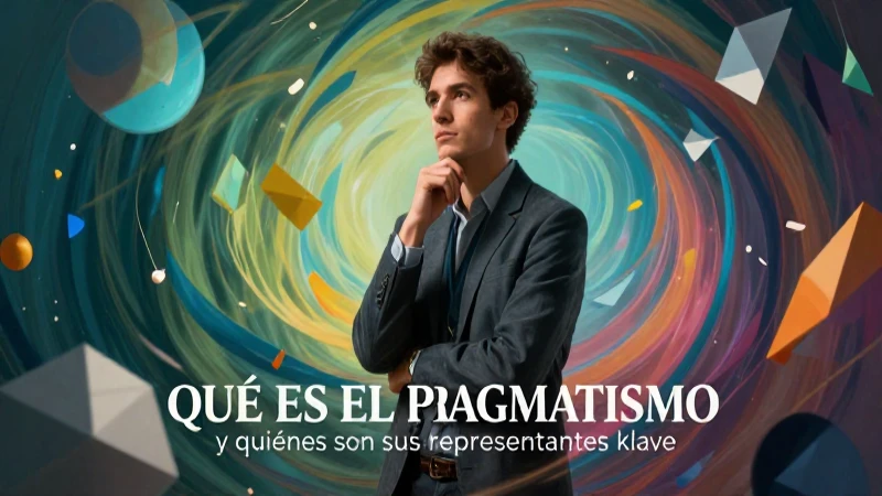 Ilustración académica moderna sobre el pragmatismo