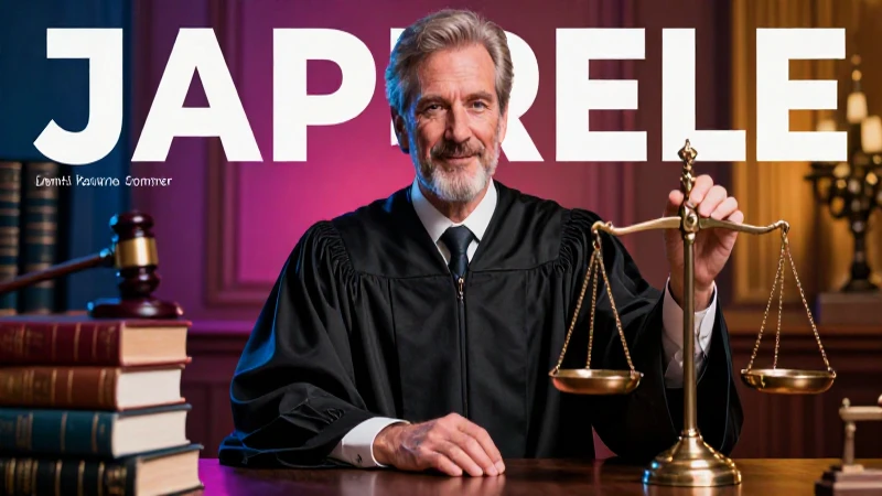 Precedentes: Definición y Concepto Clave en Derecho 5 Juez moderno e imponente en escena legal