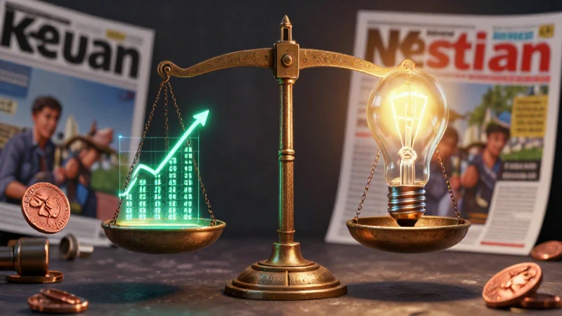Precio: Definición, usos y conceptos sobre precios 3 Balanza rústica se transforma en gráfico digital luminoso