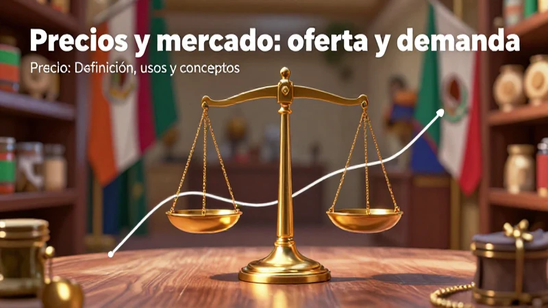 Precio: Definición, usos y conceptos sobre precios 5 Mercado conceptual de precios estilo mexicano