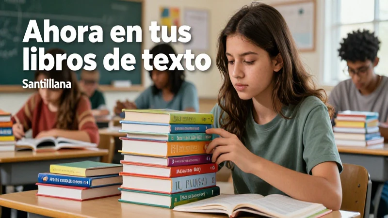 Portada atractiva de estudio con libros educativos