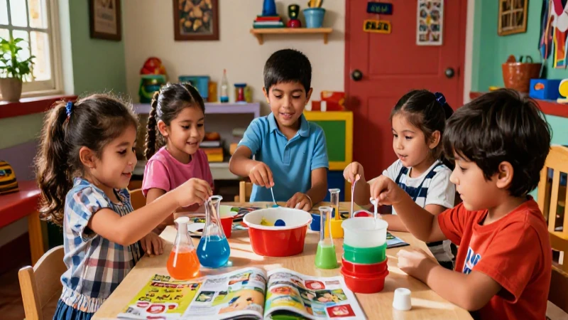 Preescolar: Actividades Divertidas para Aprender en Casa 7 Niños exploran ciencia en un hogar mexicano alegre