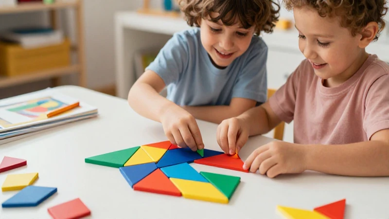 Tangram educativo para preescolares divertido