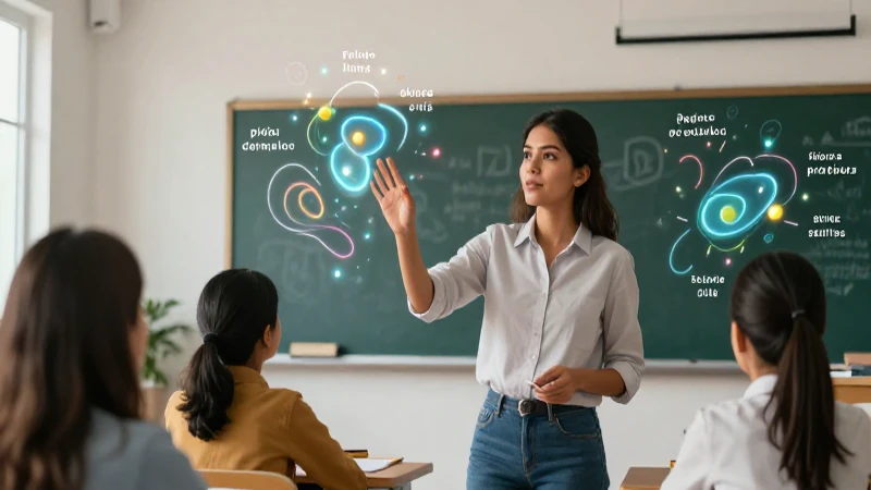 Maestra enseña prefijos y sufijos visuales