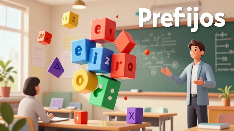 Material educativo sobre prefijos y sufijos