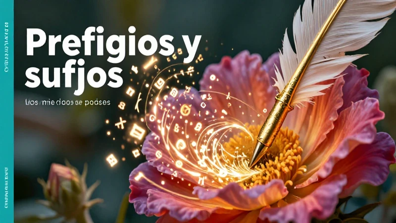 Los prefijos y sufijos modifican el significado poético
