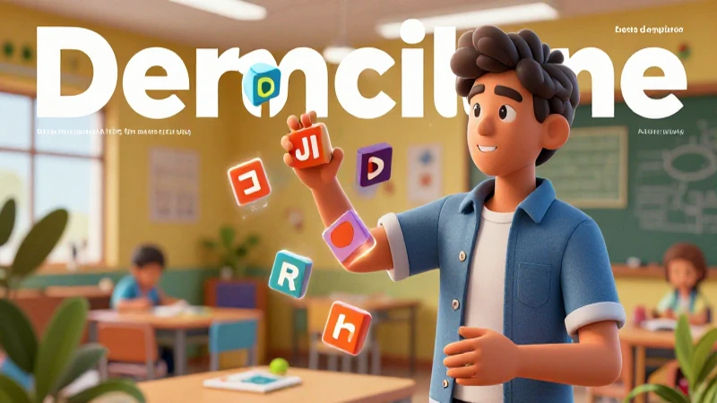 Ilustración moderna de figuras interactuando con bloques educativos