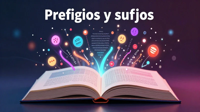 Proporcionar cien ejemplos de prefijos y sufijos