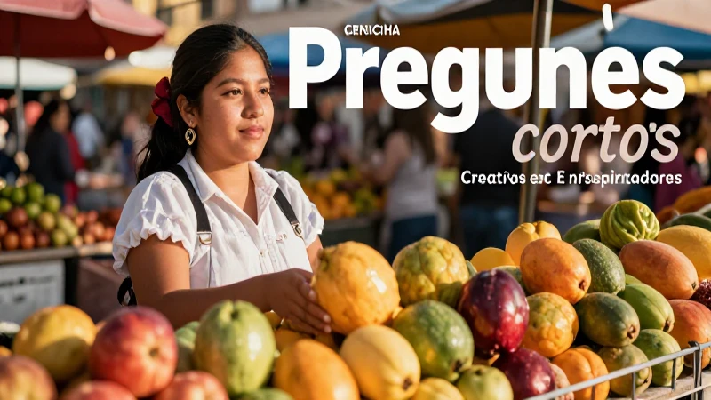 Pregones en vibrante mercado mexicano