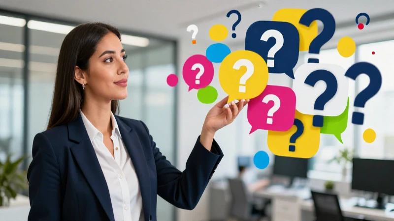 Te gustaría ejemplos de preguntas cerradas y abiertas 3 Joven mexicana profesional en oficina moderna