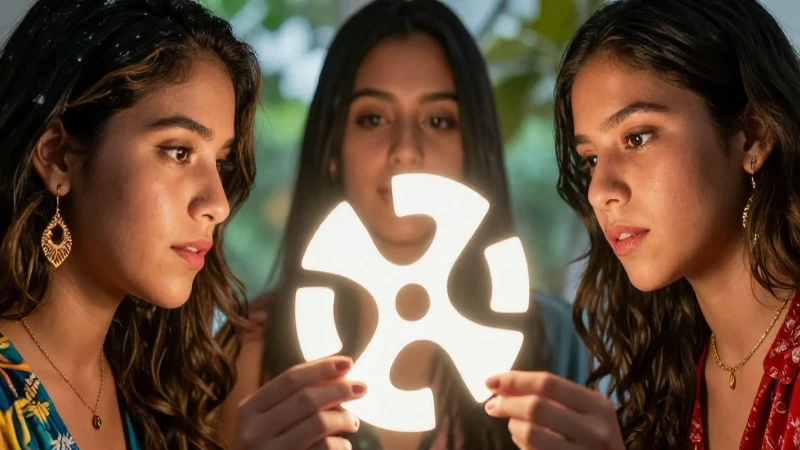 Amigos mexicanos frente a enigma luminoso