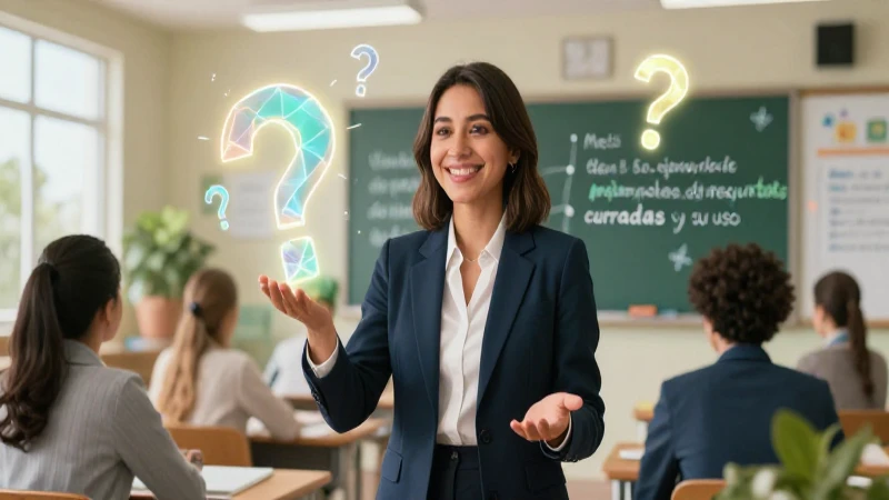 Educador mexicano enseña ventajas de preguntas cerradas