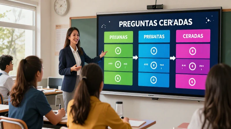 Ejemplos de preguntas cerradas para educación en México