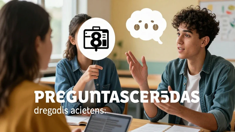 Contraste visual entre preguntas cerradas y abiertas