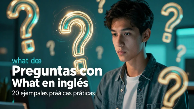 Guía visual de preguntas con What en inglés