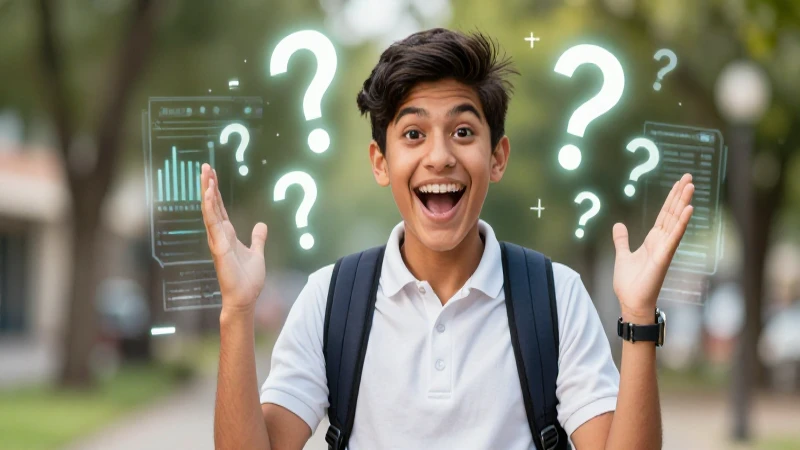 Joven mexicano entusiasta en entorno educativo digital