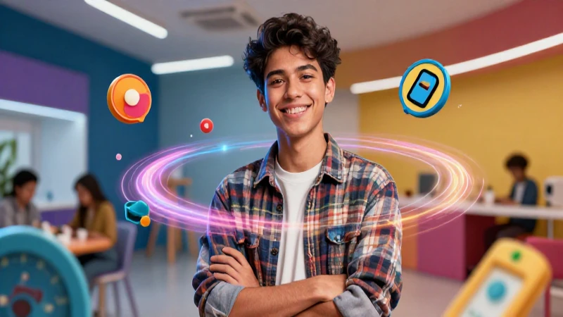 Joven brillante con estética académica moderna
