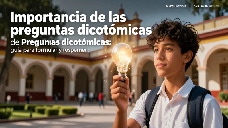 Ilustración mexicana sobre preguntas dicotómicas