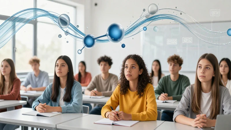 Ilustración educativa de ciencia moderna
